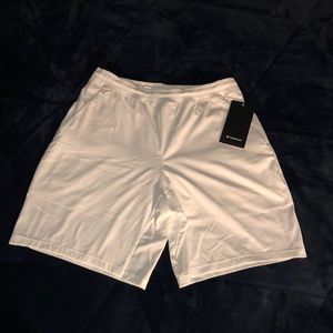 Lululemon White Pace Breaker shorts